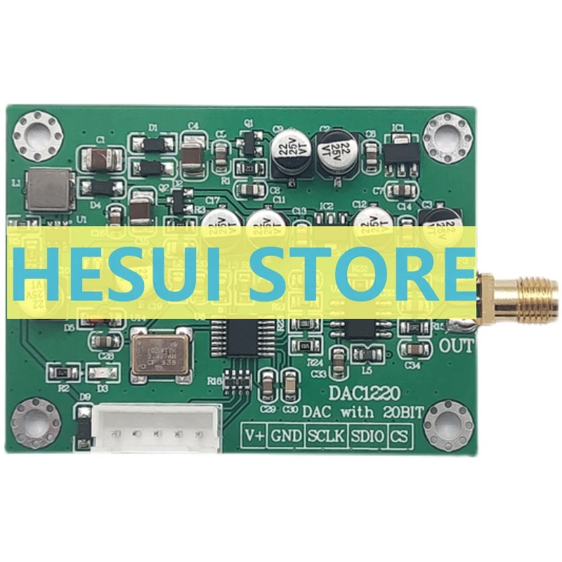 Conversão Digital para Analógica, DAC1220, Módulo de Aquisição de Dados, 20-Bit, DAC16-Bit, Ajustável Plus-Referência de Tensão 10V