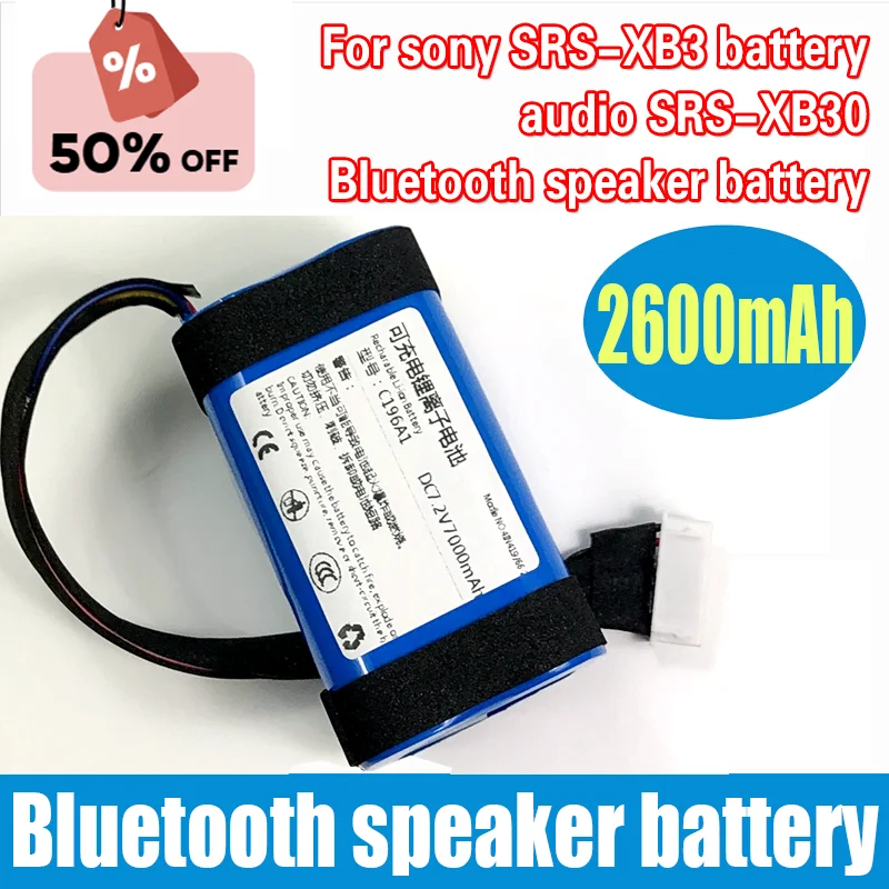 

High-Capacity For sony SRS-XB3 battery audio SRS-XB30 Bluetooth speaker battery ID659 Li-lon battery