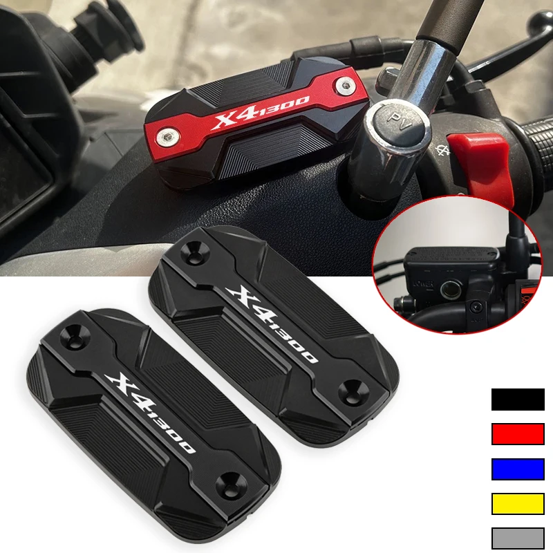 For HONDA X41300 STX VT X4 1300 CB 1300F Crosstourer 1200 ST 1100 Motorcycle Accessories Front Brake Reservoir Fluid Tank Cover