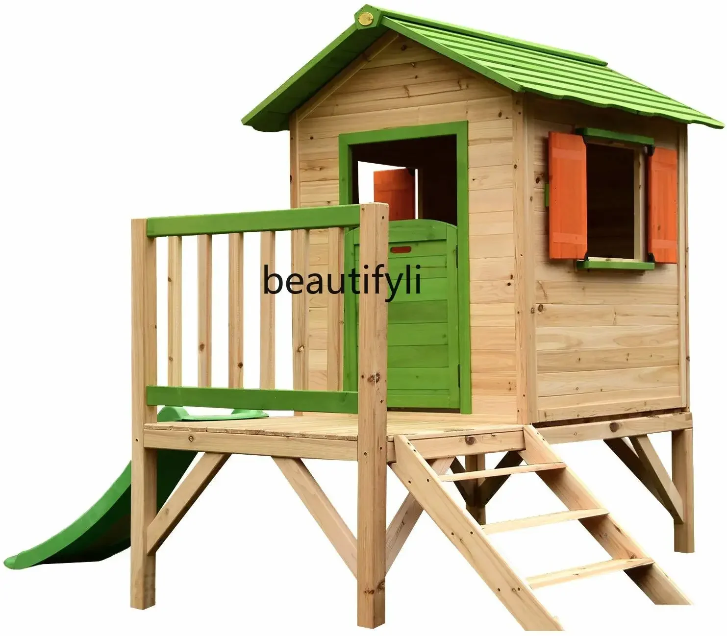A38 Assemblaggio di casetta Móvil para interior ed esterno en legno massello, cabina giocattolo Casa sull'albero