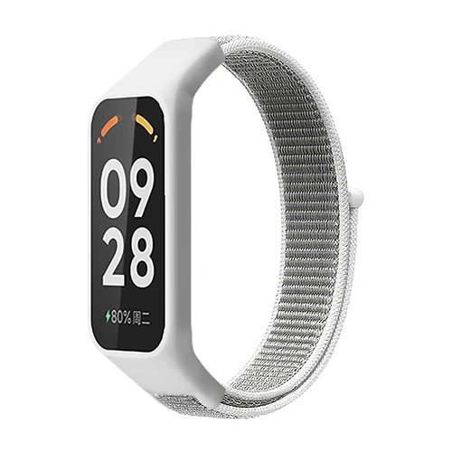 Imagen 2 del producto Correas de nailon para Redmi Band 2, accesorios, funda + pulsera de muñeca, reloj inteligente suave, correa de reloj transpirable para Xiaomi Band 8 Active