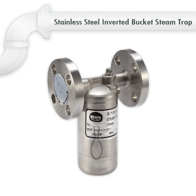 Industrial stainless steel valve inverted bucket flanged steam trap