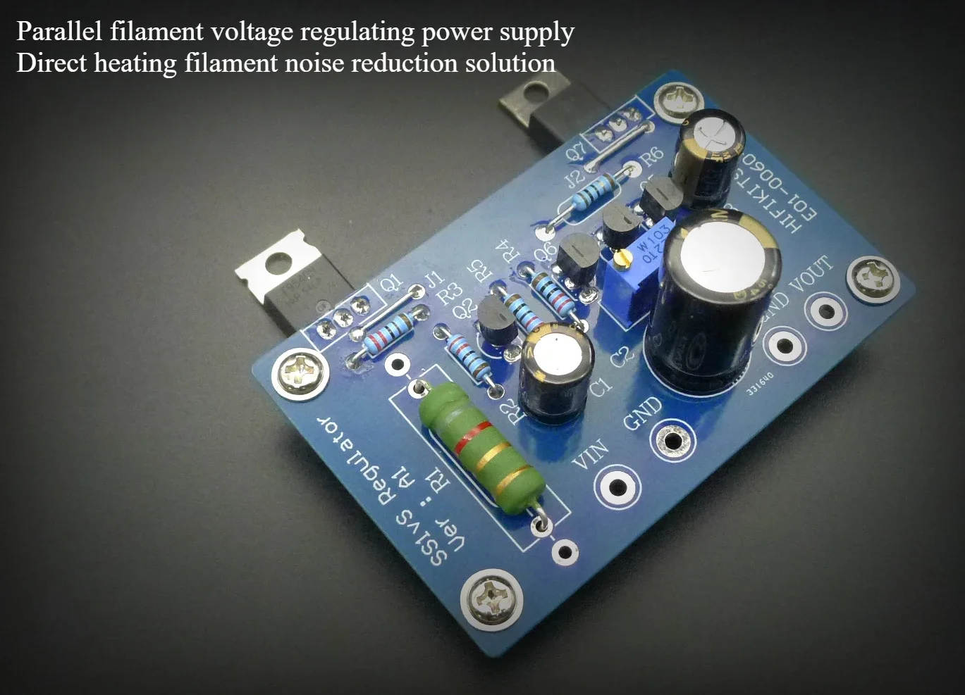 Einstellbare parallele, geräuscharme elektronische Röhrenfilament-Netzteil