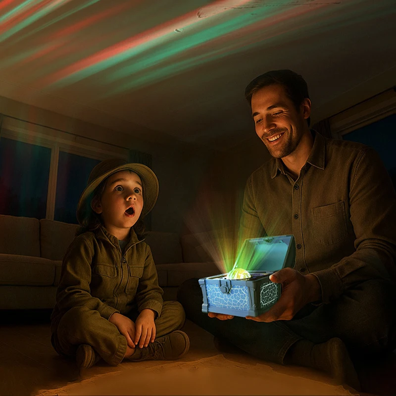 

Galaxy Northern Light Projector Night Light Aurora Projection Treasure Chest Room Decor with Bluetooth White Noise Timer Remote
