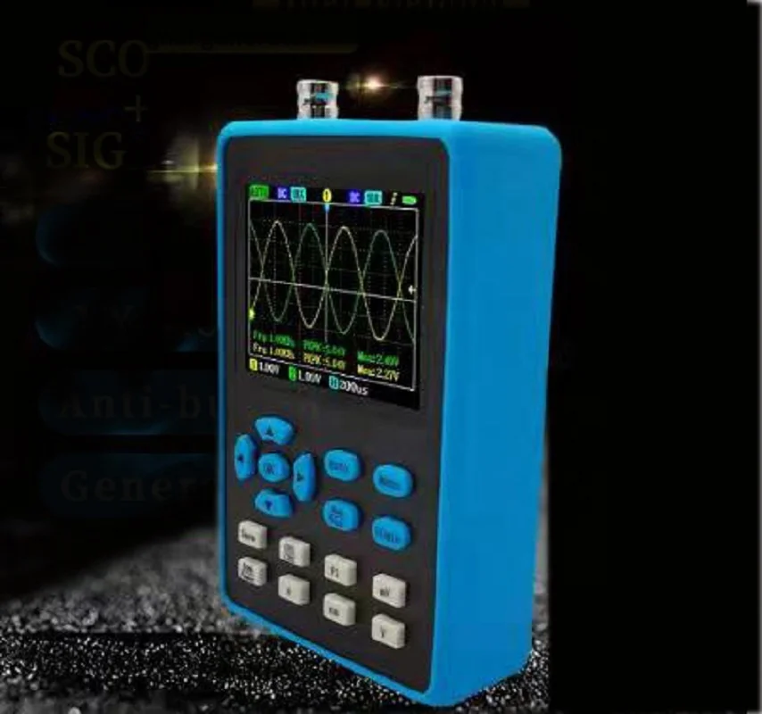 120M bandwidth 500M sampling car maintenance dual channel handheld mini portable digital oscilloscope For DSO2512G