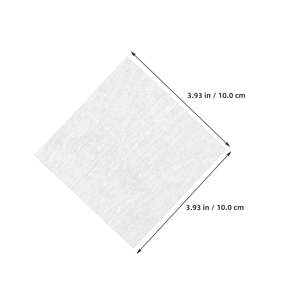 100 pièces de tampons de maquillage carrés non tissés, doux, réutilisables, lingettes faciales pour le toner, le démaquillant pour les lèvres, routine quotidienne de soins de la peau