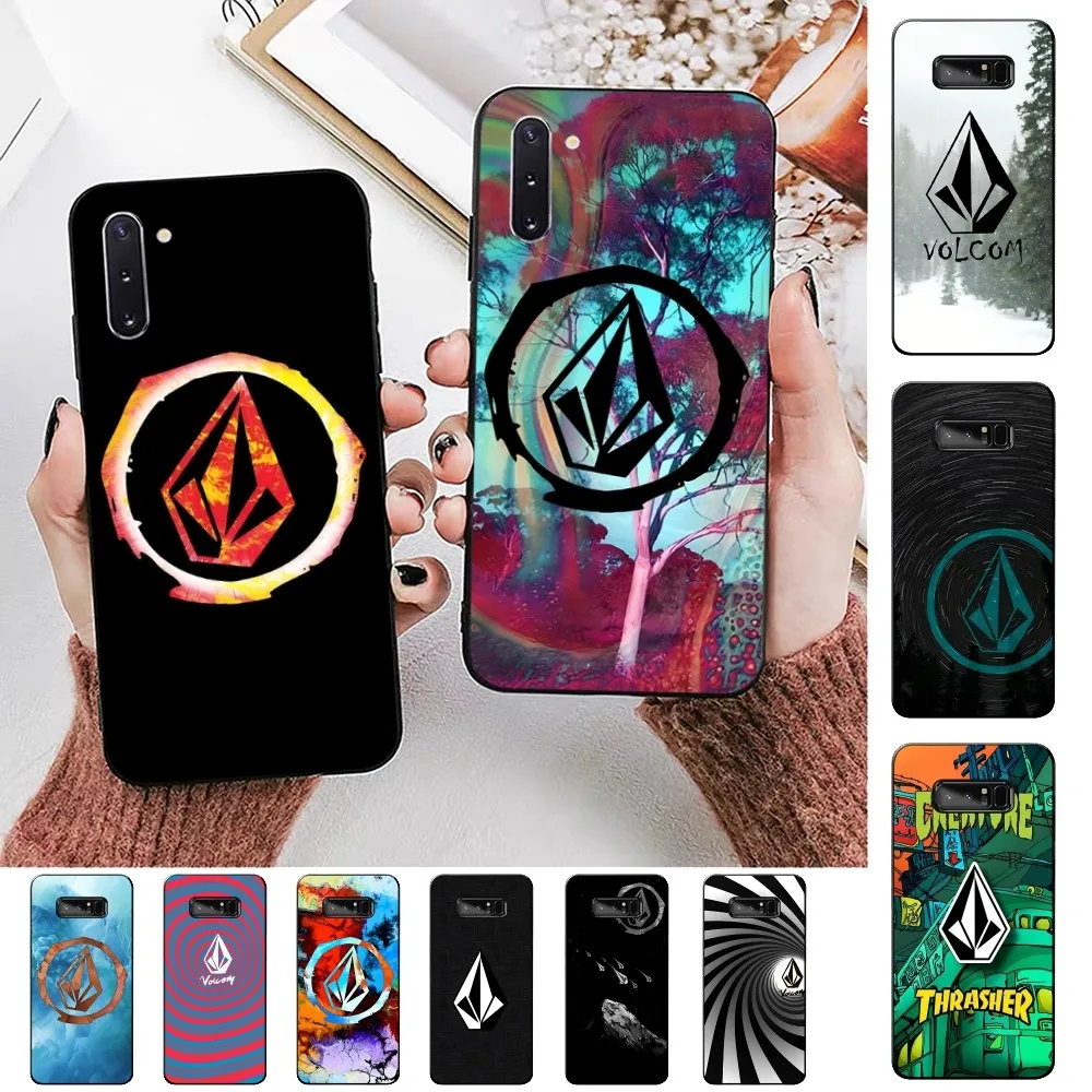 L-Luxury V-Volcom Phone Case For Samsung Note 8 9 10 20 pro plus lite M 10 11 20 30 21 31 51 A 21 22 42 02 03