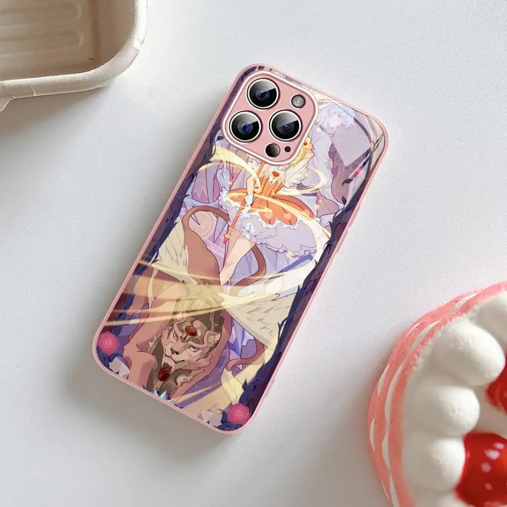 CardCaptor Sakura Anime Phone Case For iPhone 14 13 12 Mini 11 Pro XS Max X XR 14 Plus Tempered Glass Cover