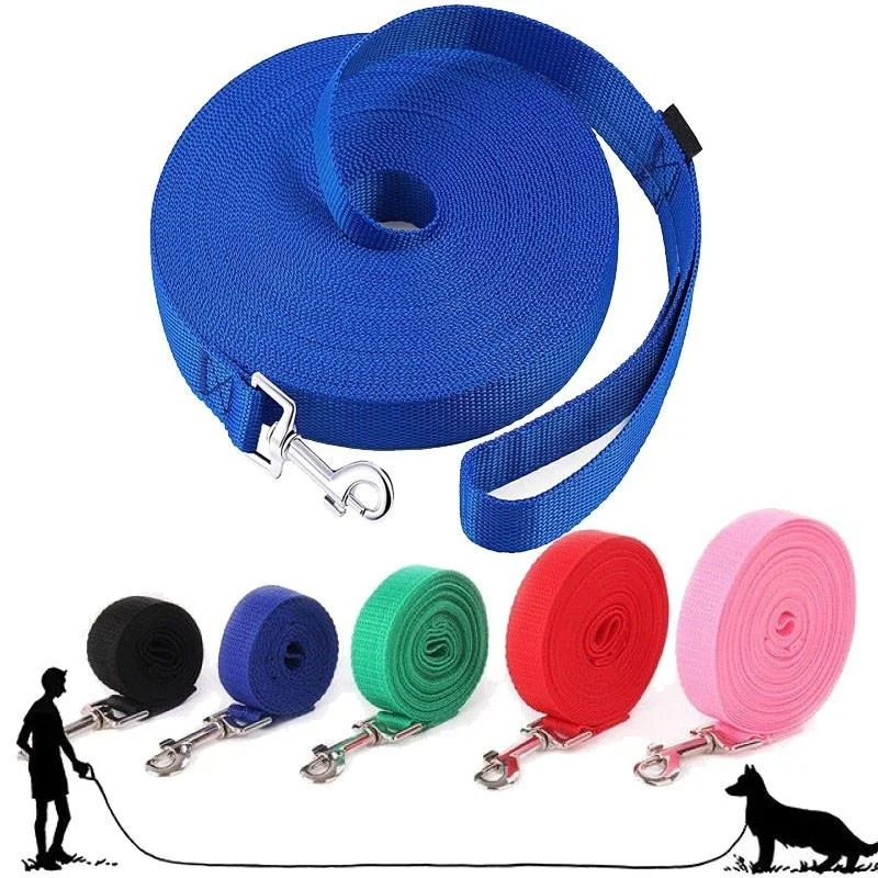 

Waterproof Nylon Recall Dog Training Lead Leash For Large Medium Small Dogs For Walking ,Play, Camping, Or Backyard 1.5m-50m