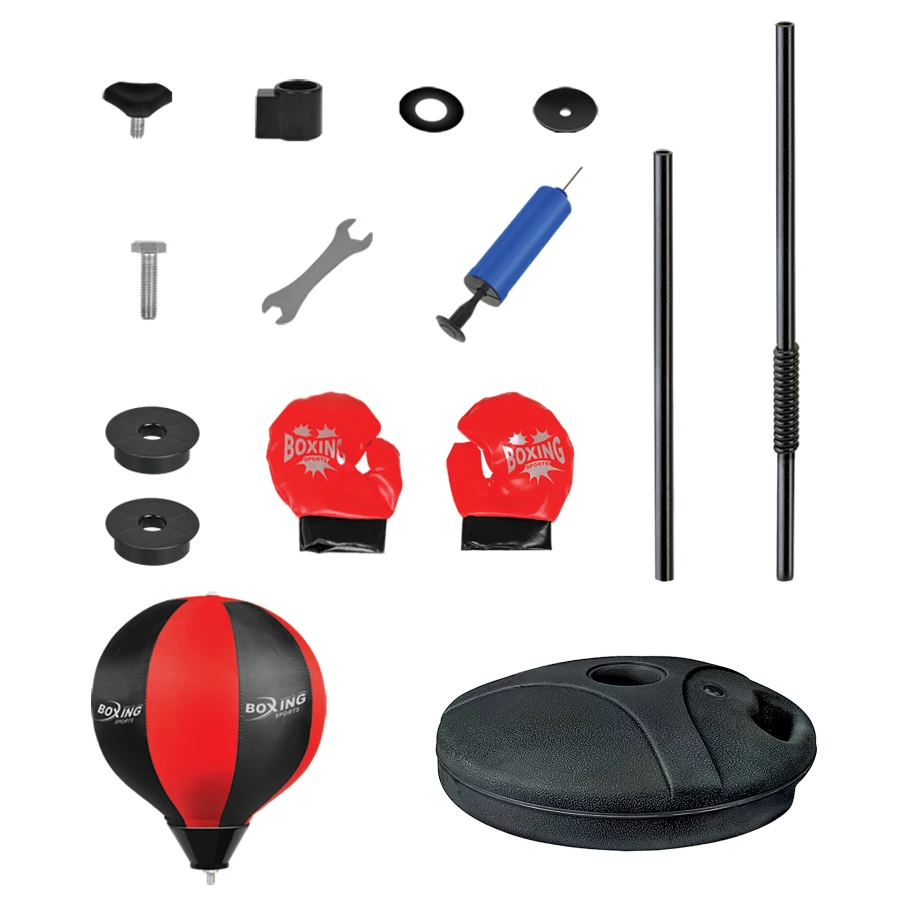 Child Fitness Boxing Suit Adjustable Height Ball Bag Boxing Speed Sports Set Toys Fighting Game for Children's Holiday Gift