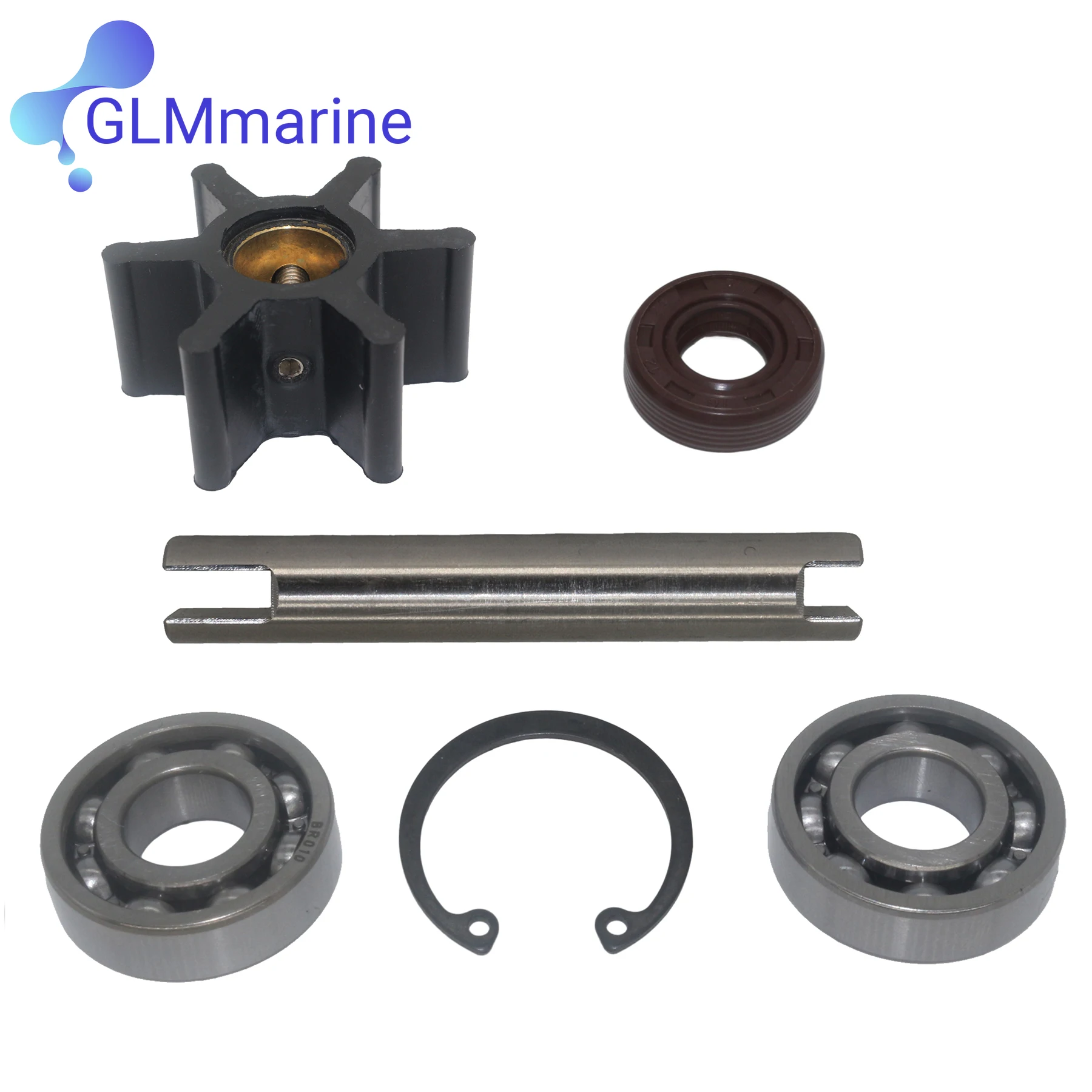 

Raw Sea Water Pump Shaft Kit for Volvo Penta Drives MD5A MD5B MD5C MD6B MD7A MD7B MD11C MD11D 21951422 875584