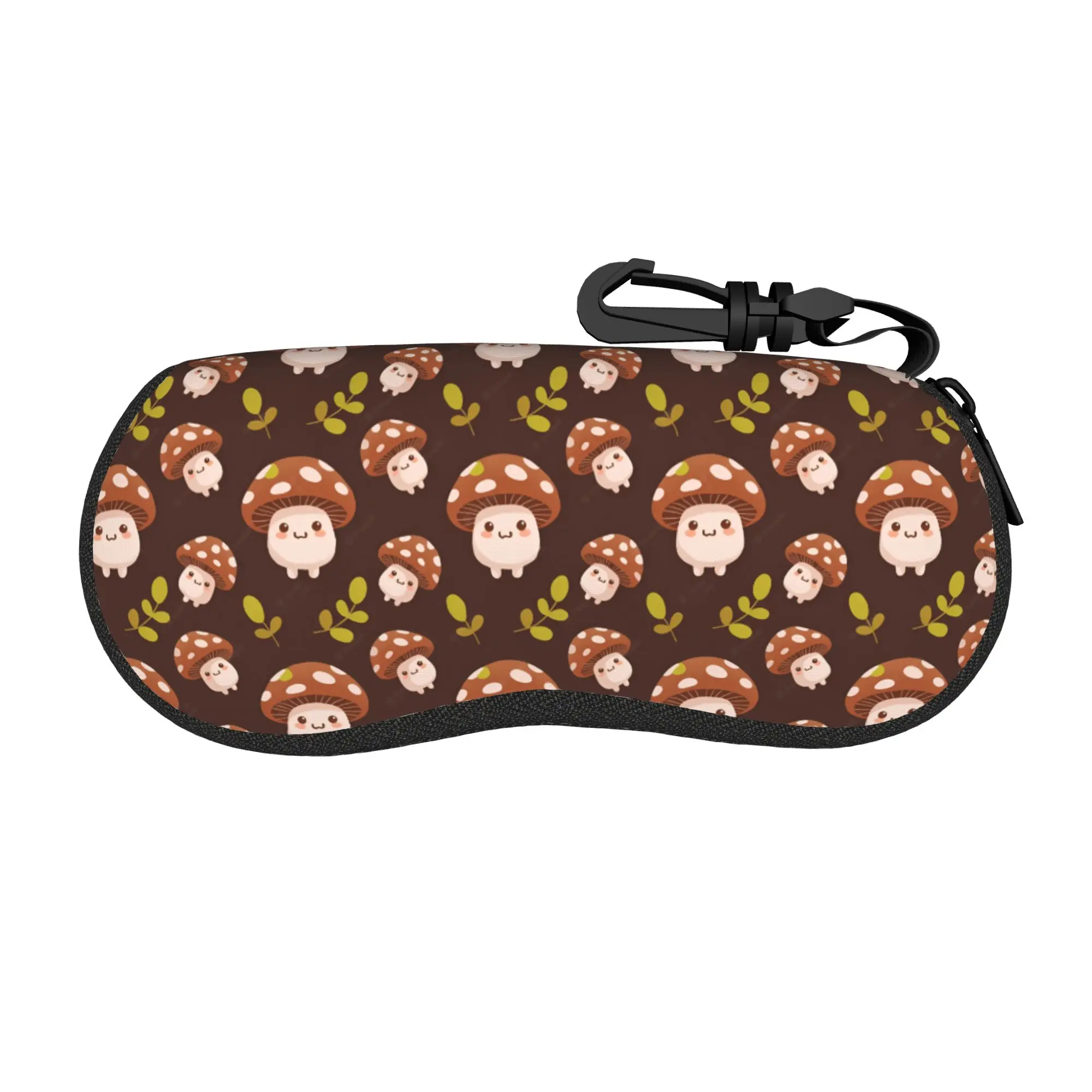 Cute Mushroom Amanita Muscaria Glasses Case Girl Boy Convenient Accessories  Sunglasses Storage Box Protector Eye Contacts Case