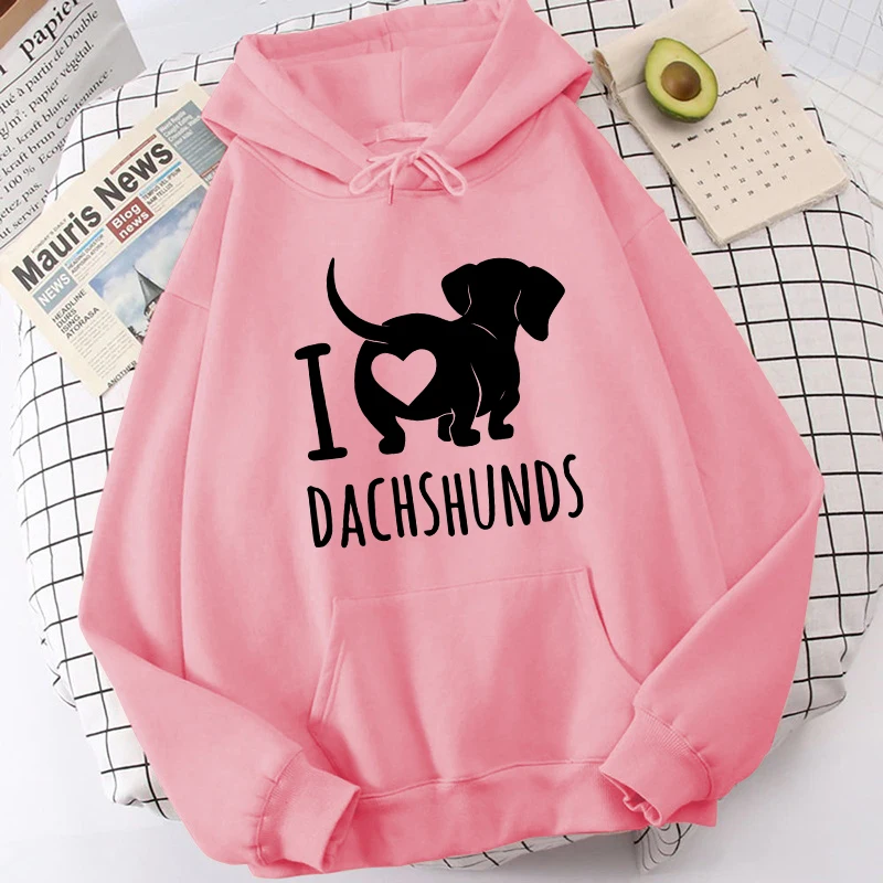 

Dachshund hoodies women funny anime Korean style 2024 Hooded Shirt clothing women gothic sweatshirts