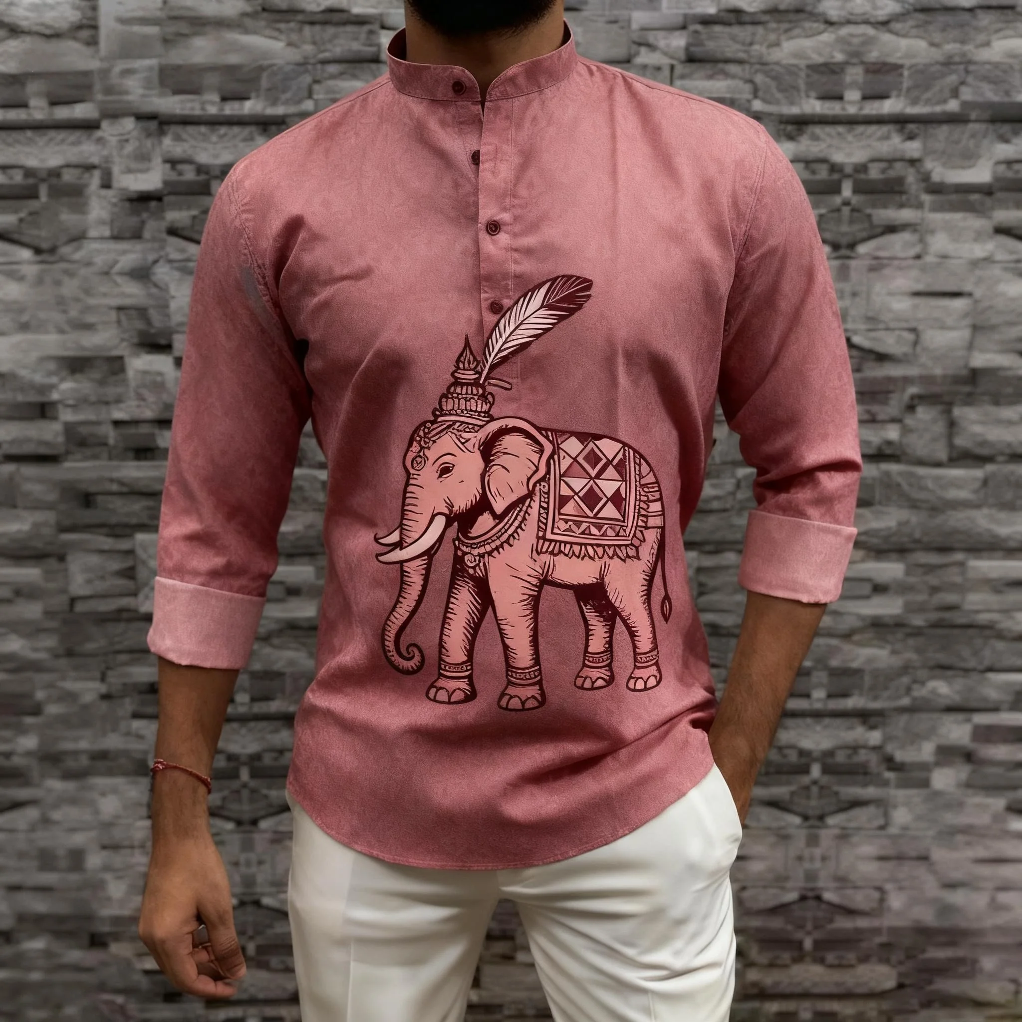 เสื้อคลุมอาบายะห์สไตล์อาหรับแบบลำลองหรูหรา สไตล์ชาติพันธุ์ แขนยาว สำหรับวัยรุ่น ผู้ชายมุสลิม เสื้อเชิ้ตแบบอาหรับ เสื้อผ้าอิสลาม