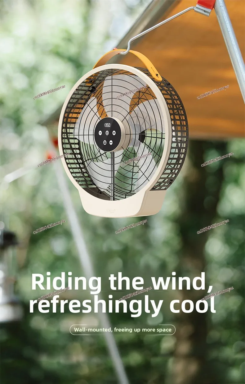 Multifunctional Camping Tripod Fan Dormitory Outdoor Hangable Moving Head Industrial Fan