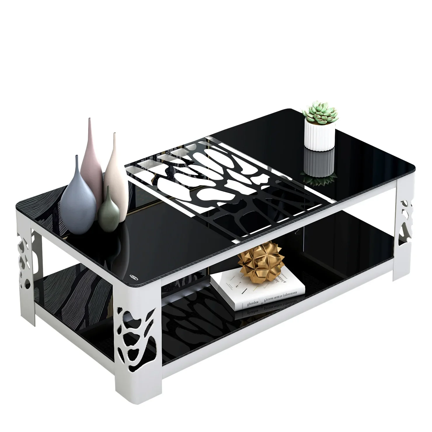 French Metal Frame Center Table Compact Size Modern Look Eco Friendly All Hardware Included Removable Cover