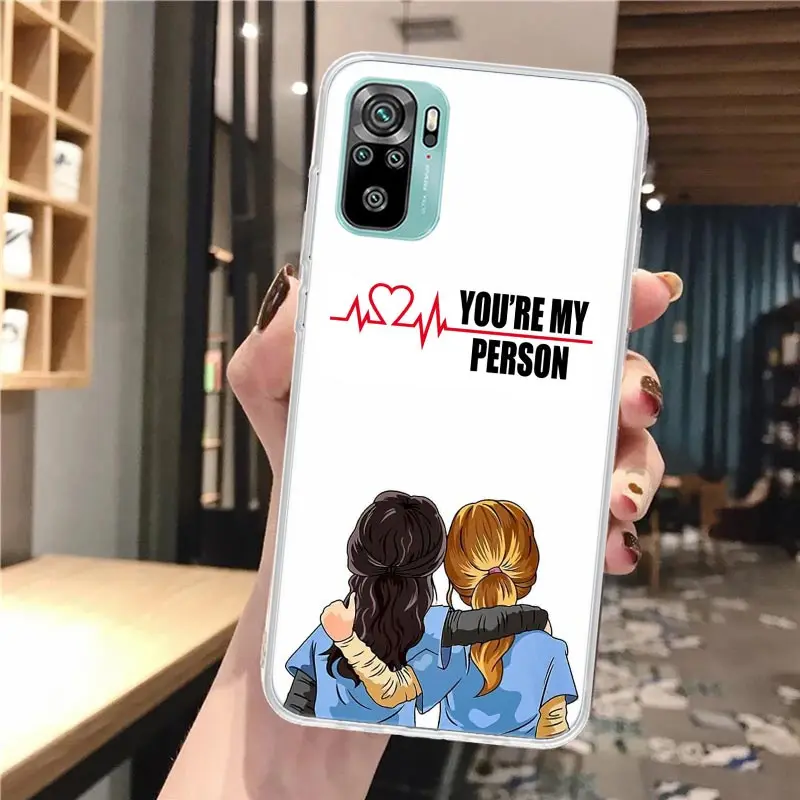 Greys Anatomy Person Soft Phone Case For Xiaomi Redmi 10 10A 10C 9 9A 9C 9T 12 12C 8 8A 7 7A 6 6A S2 K20 K40 Pro 10X K30 Coque