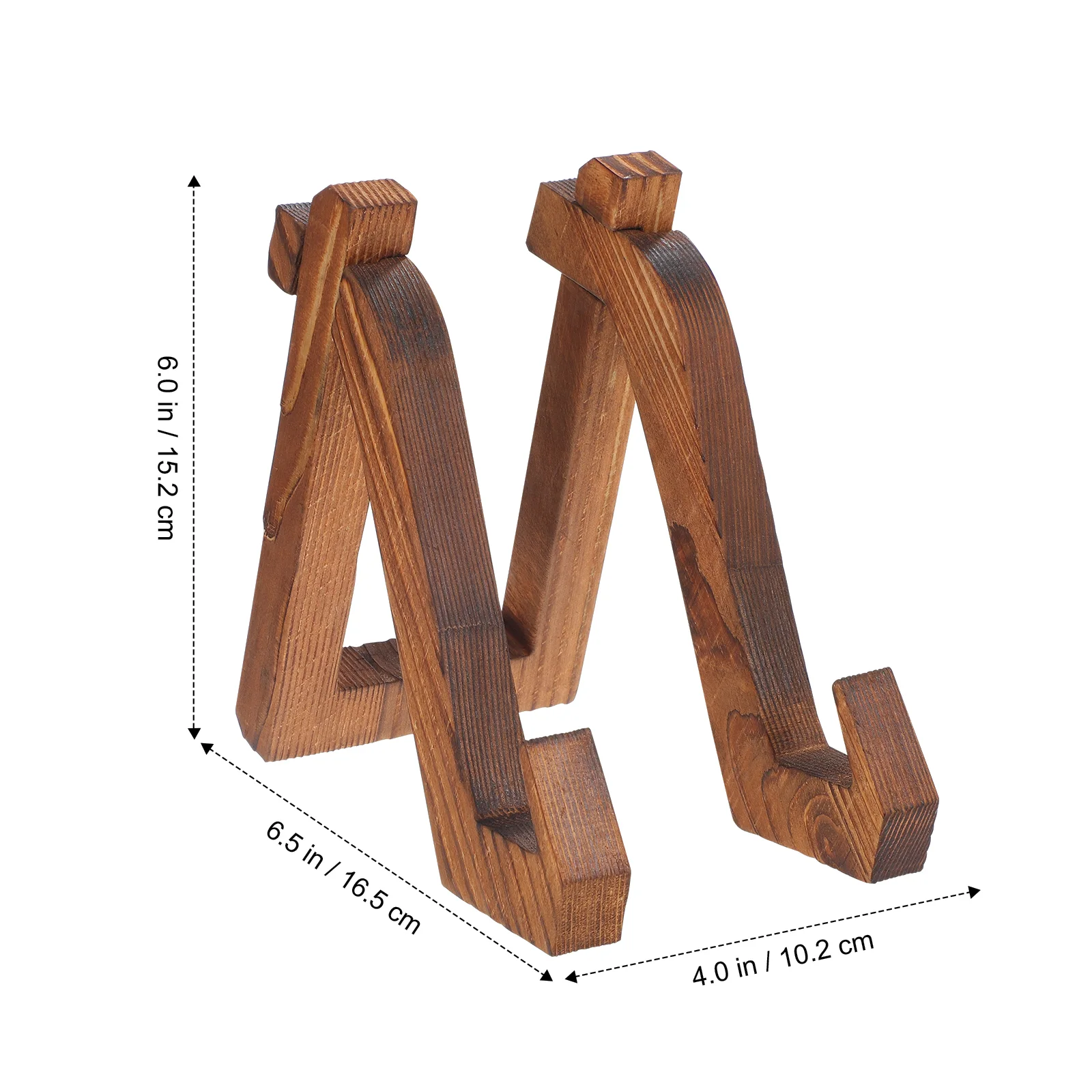 2 Buah Tempat Resep Kayu Rak Display Antik 10 2X16 5X15 2Cm Rak Penyimpanan Nament Pelat Tanda Majalah Buku Multifungsi