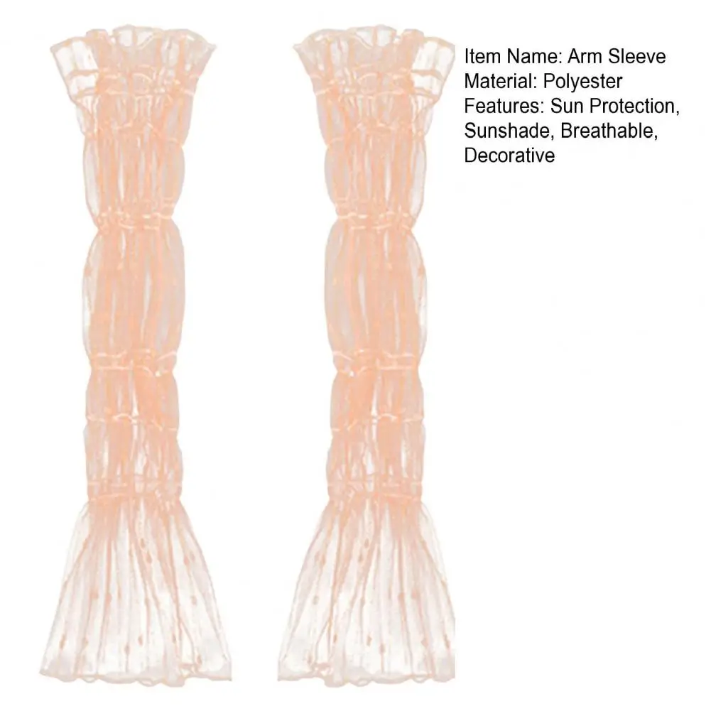 Manicotti lunghi da donna in rete ultrasottile Protezione solare UV Guanti senza dita rinfrescanti Manicotti per gambe con protezione solare in tulle di pizzo
