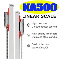 Slim Smaller KA500 KA-500 18*20 Linear Glass Scale YHSINO Optical Ruler 5U 5V TTL DB9 120 170 220 270 320 370 420 470MM