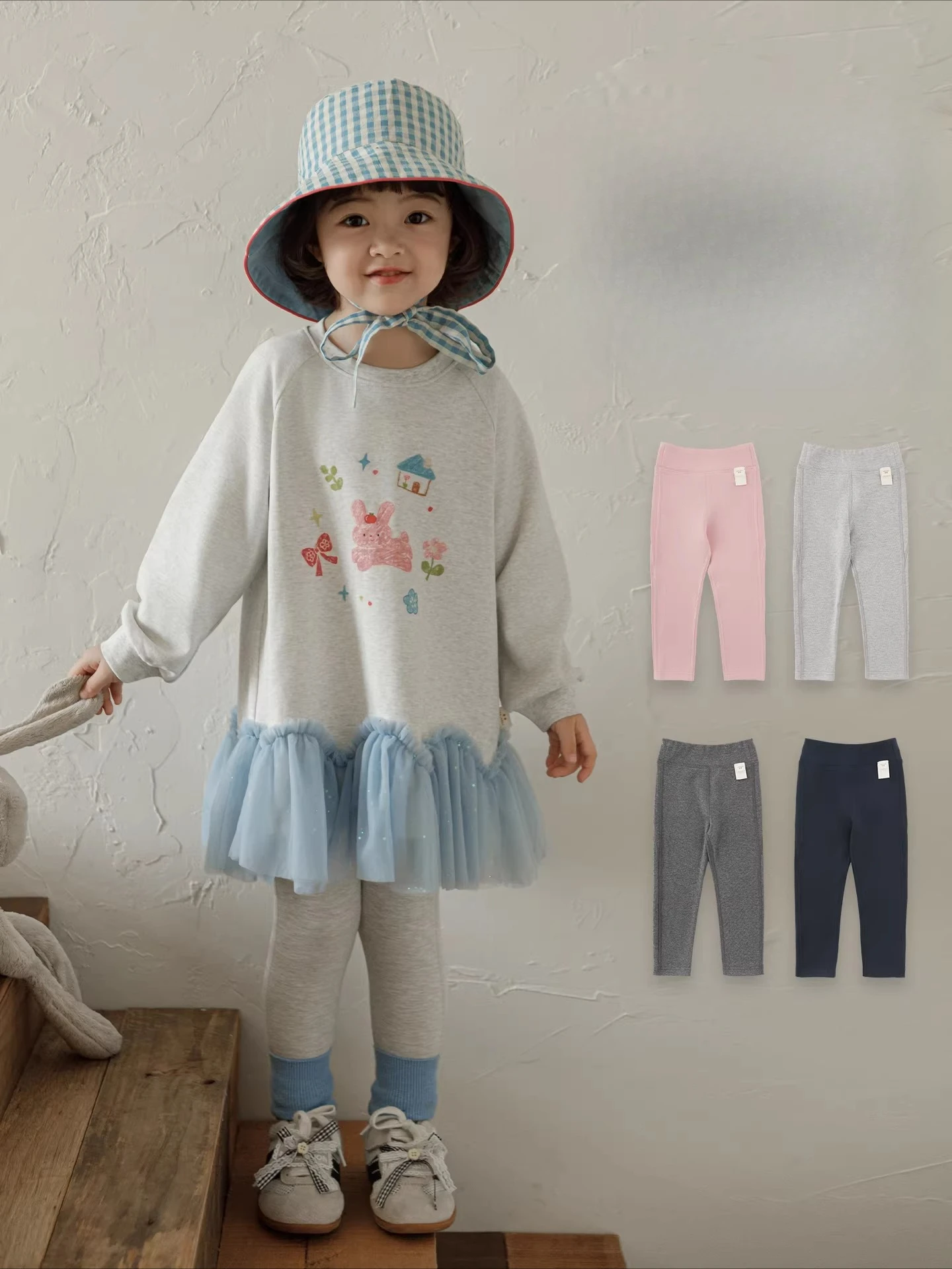 

Girls 2026 Spring Solid Quick Dry Leggings Comfortable Kids Bottoms Everyday Wear Ages 3-10Y