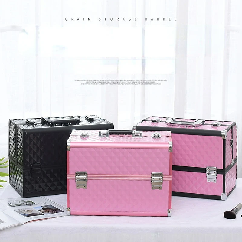 Portable Women Travel Makeup Case Make Up Organizers Storage Manicure Suitcase Large Capacity Professional Tattoo Suitcase Bag