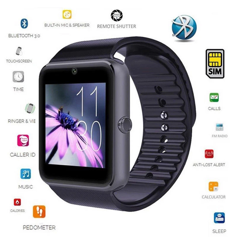 Smart  Watch SIMs Card Slot Sports Pedometer Smart Phone Watch Suitable Smart  Sports Pedometer SIMs Card Slot