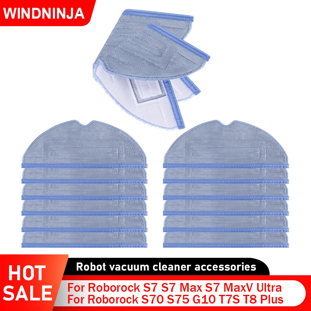 Zmywalne Ściereczki do Mopa Wielokrotnego Użytku do Roborock T7S T8 Plus S7 S7Max S7MaxV Ultra S70 S75 G10 Akcesoria do Robotów Odkurzających Ścierki do Mopa Części