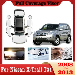 Full Covers Sunshade For Nissan X-Trail T31 2008 2009 2010 2011 2012 2013 Car Visor Parasol Windshield Accessories Sun Protector
