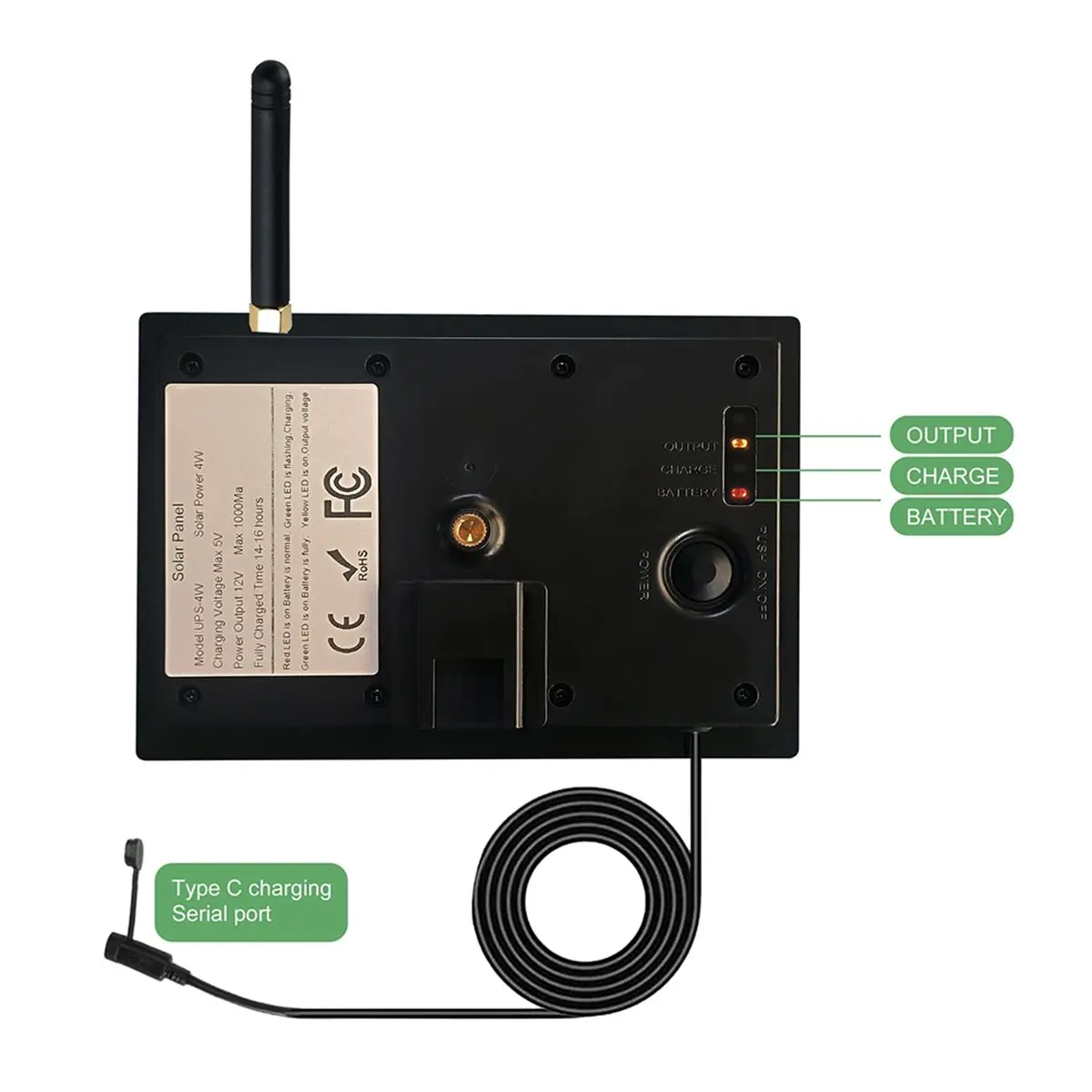 4W Solar LoRa Node Install Battery for Heltec LoRa32 V3 433/868/915MHz IP66 LoRaWAN Meshtastic APP Repeater Network