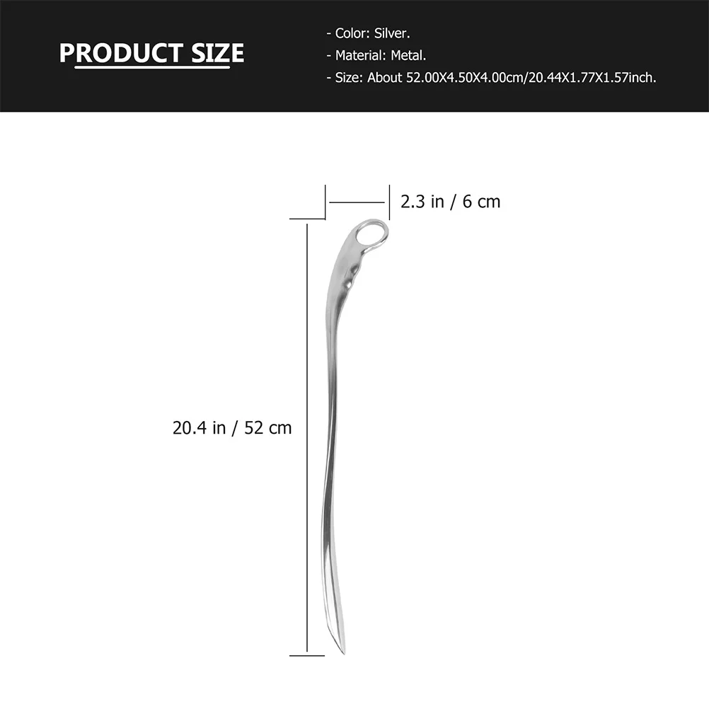 Stainless Steel Shoehorn Shoe Lifter Tool Extra Long Handle For Elderly Pregnant Women Metal Shoe Horn Comfortable Easy