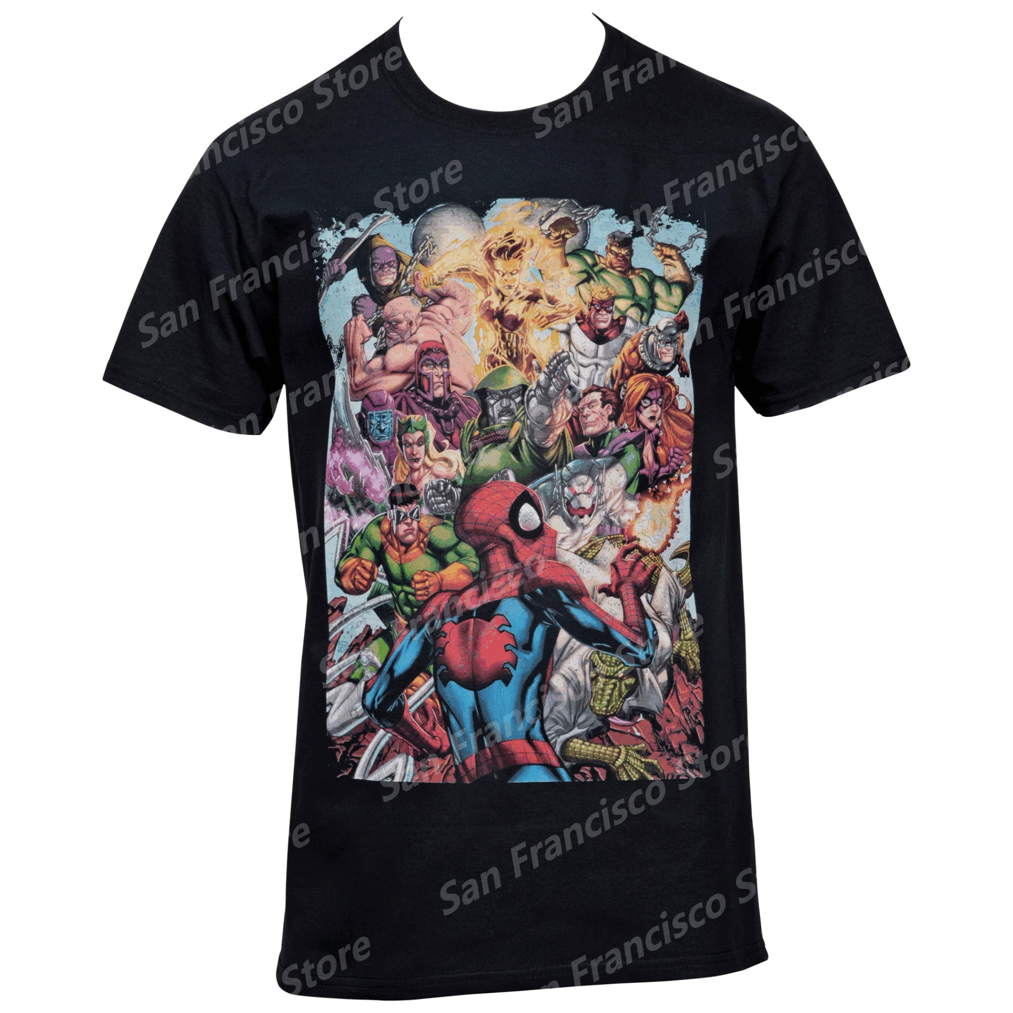 Marvel Summer Spider-Man Venom and Carnage #362 Cover Pattern Boy T-Shirt Kids/Adult Casual Crew Neck Short Sleeve Street Style