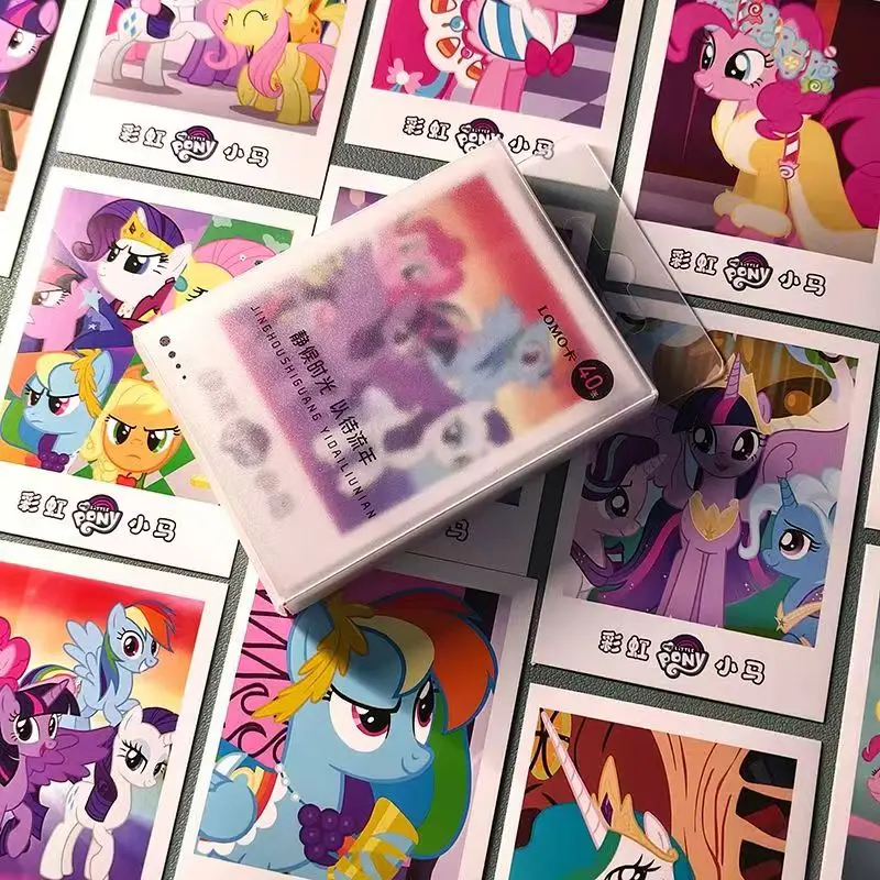 My Little Pony LOMO Card Rainbow Pony Daisy Luna Twilight Sparkle Peripheral High-definition Polaroid Photo Card Girl Gift