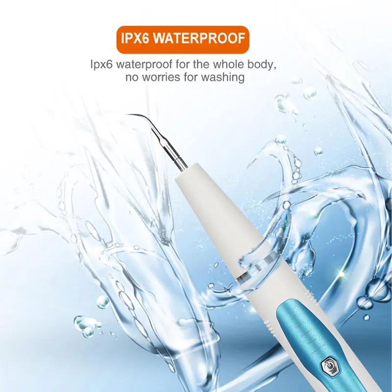 Portable Electric Teeth Impression Kit Tooth Cleaner Led Dental Piezo Scaler Calculus Remover