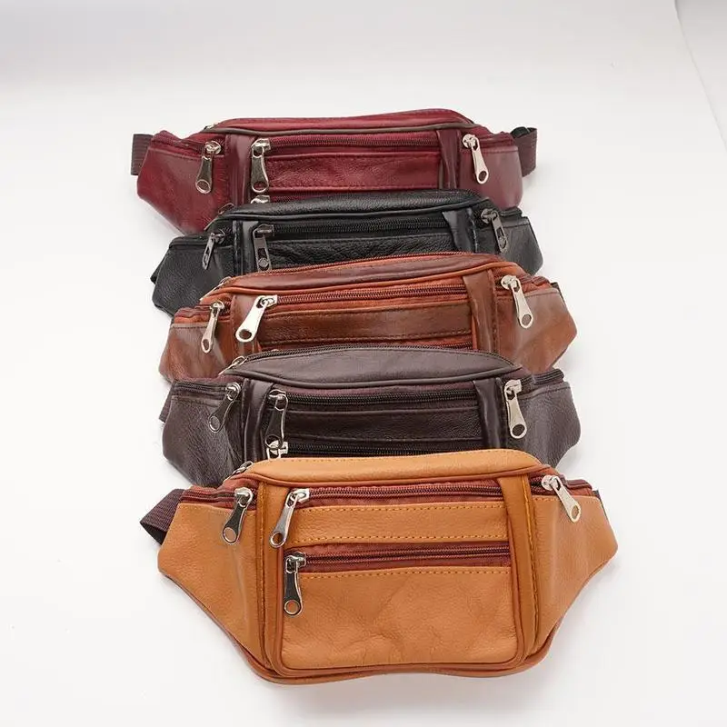 Herren-Gürteltasche aus PU-Leder, Hüfttasche, Kunstleder-Bauchtasche, modische, luxuriöse kleine Umhängetasche für Männer – Detail 33