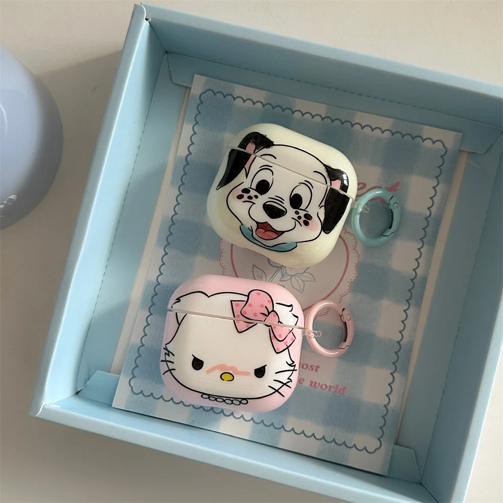

Cute puppy Kitty cat headphone case cover for Airpods 4 3 2 Apple Pro 2 protective cover Earphone charging case shock-proof Fund