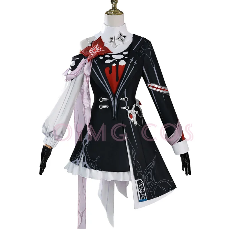 

Honkai Star Rail Evernight Cosplay Costume March 7th Uniform Jacquard Fabric Wig Chinese Halloween Anime Costumes for Women Game