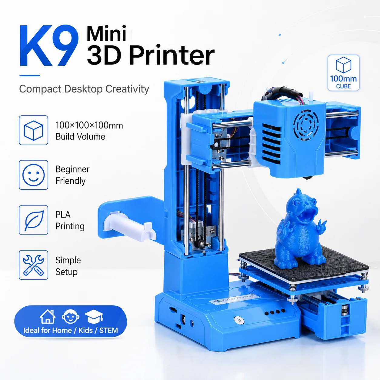 Kid Education - Nouvelle imprimante 3D K9 Mini, machine