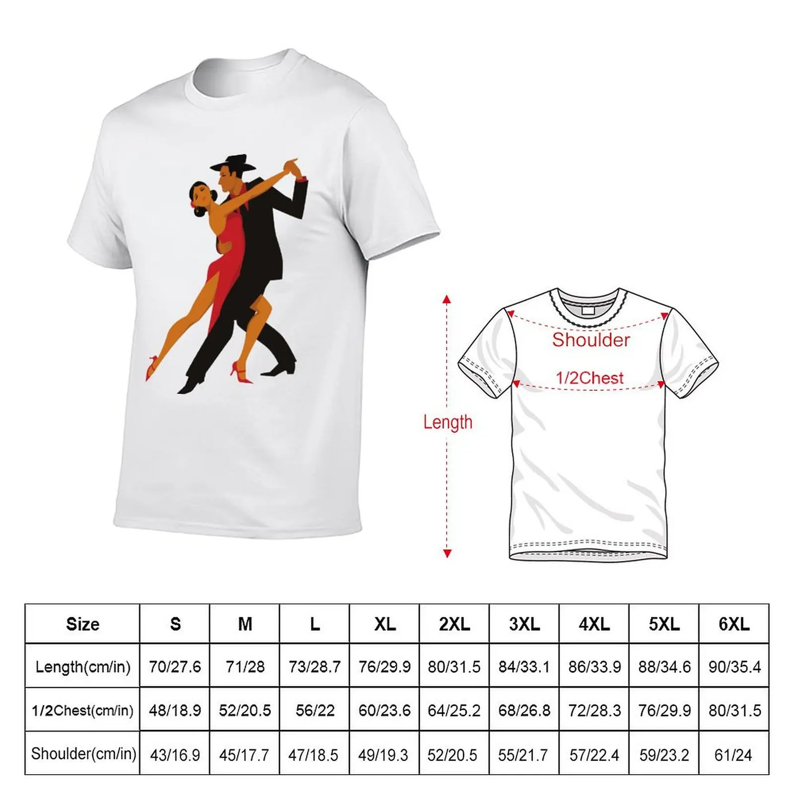 tango dancer T-Shirt cotton tshirt 100% man t shirt cotton high quality