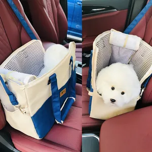 Car seat with pillow and belts for pets, booster, carrier bag, small dog bed and cats, car seat 6 Main Sales Cart PET - №3