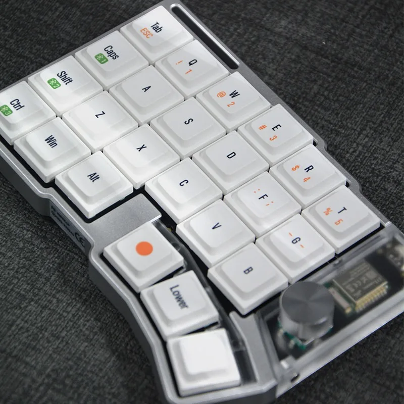 True Wireless Dual‑Mode Split Keyboard, Column‑Staggered Ergonomic Keypad For Custom Keyboard Hobbyists