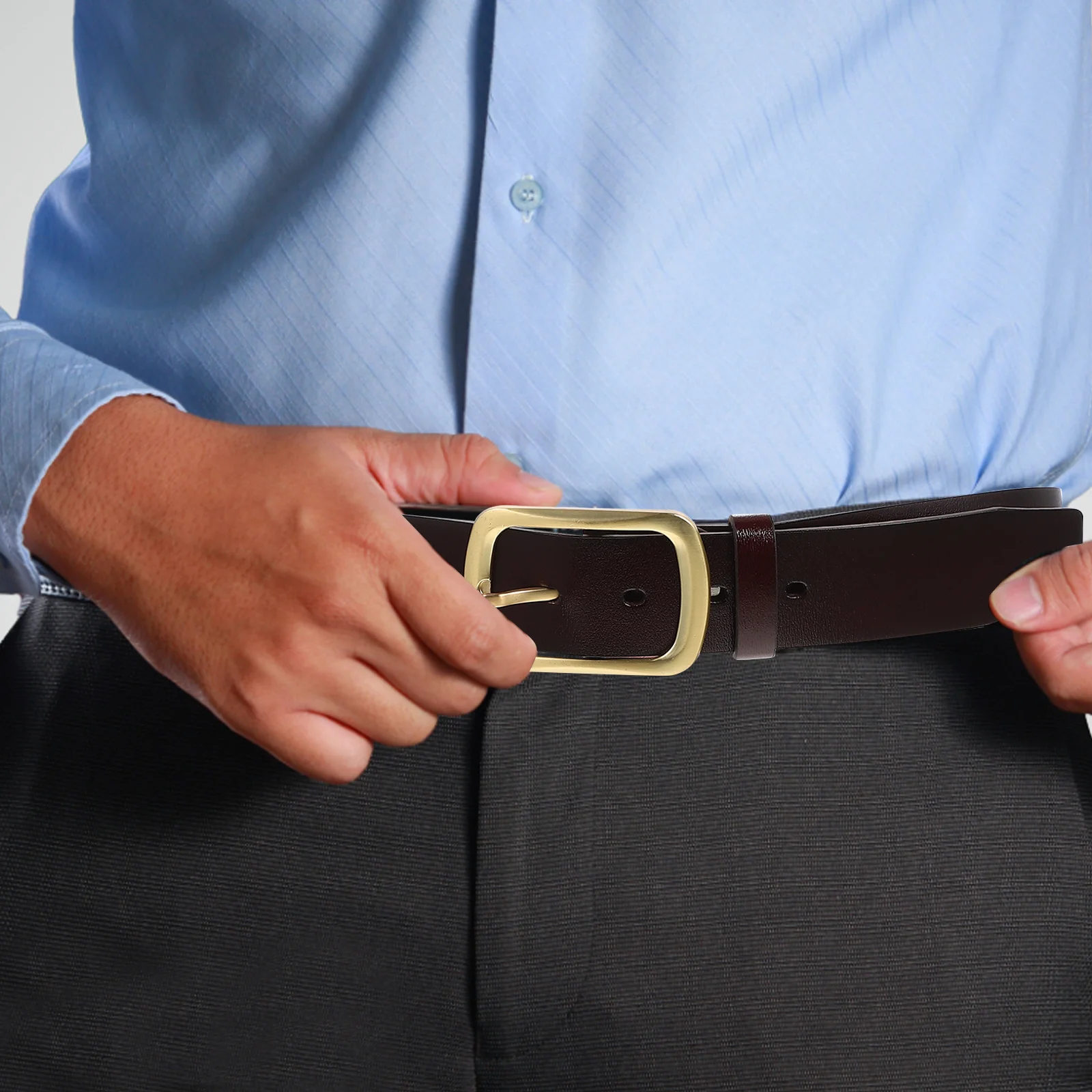 

Men For Jeans Pants Adjustable Classic Dress Belt Gentleman Wear Belts For Men Mens Brown Belt