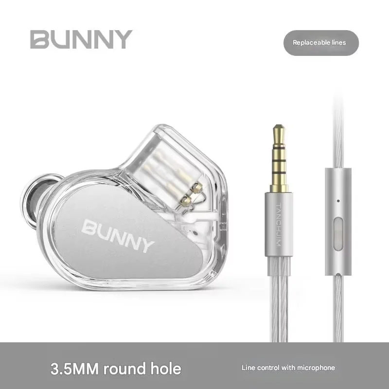 

TANCHJIM BUNNY Rabbit микро проводные наушники-вкладыши HIFI акустический лабиринт с двойным порошком динамическая катушка игровые наушники для киберспорта подарок