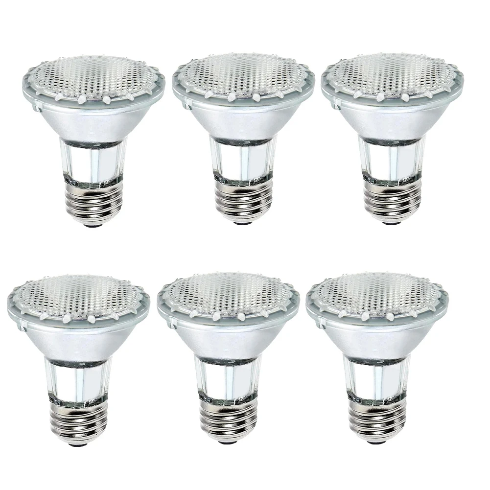 

A34R 6 Pack PAR20 50W Halogen Bulb 120V High Output PAR20 Flood Light Bulb For Range Hood For Track Lighting & Hood Range Light