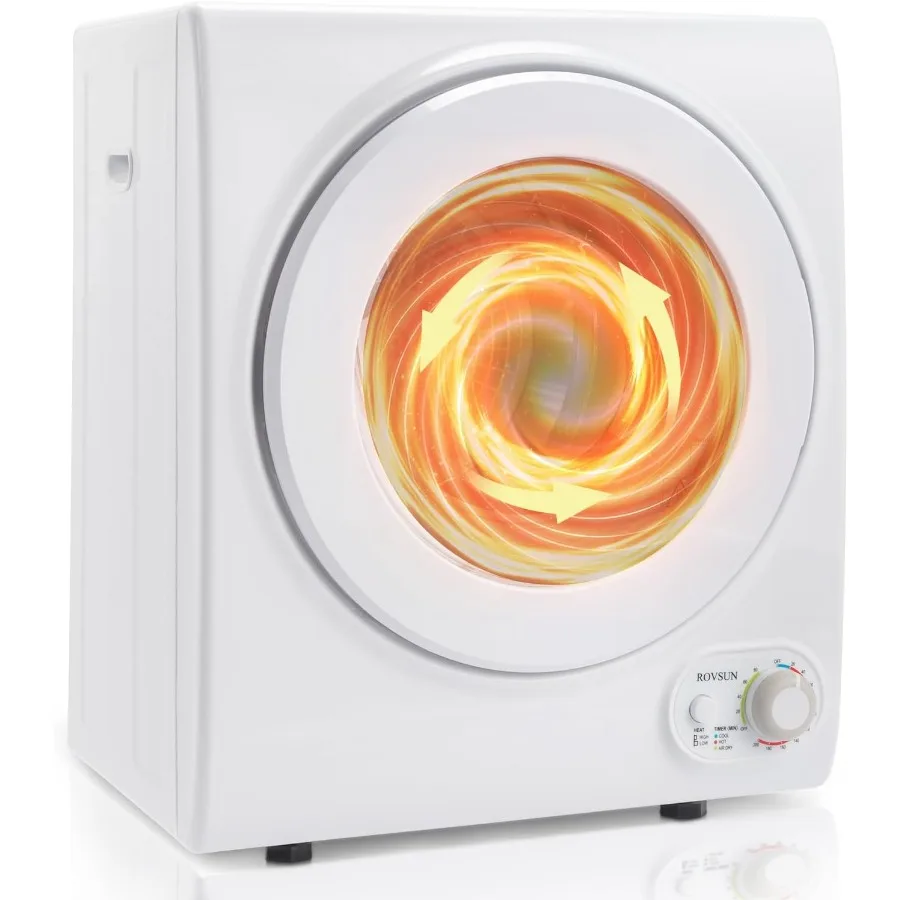

Portable Clothes Dryer Front Load Electric Dryers Machine Compact Laundry Dryers with Stainless Steel Tub Ideal for Home Apartm