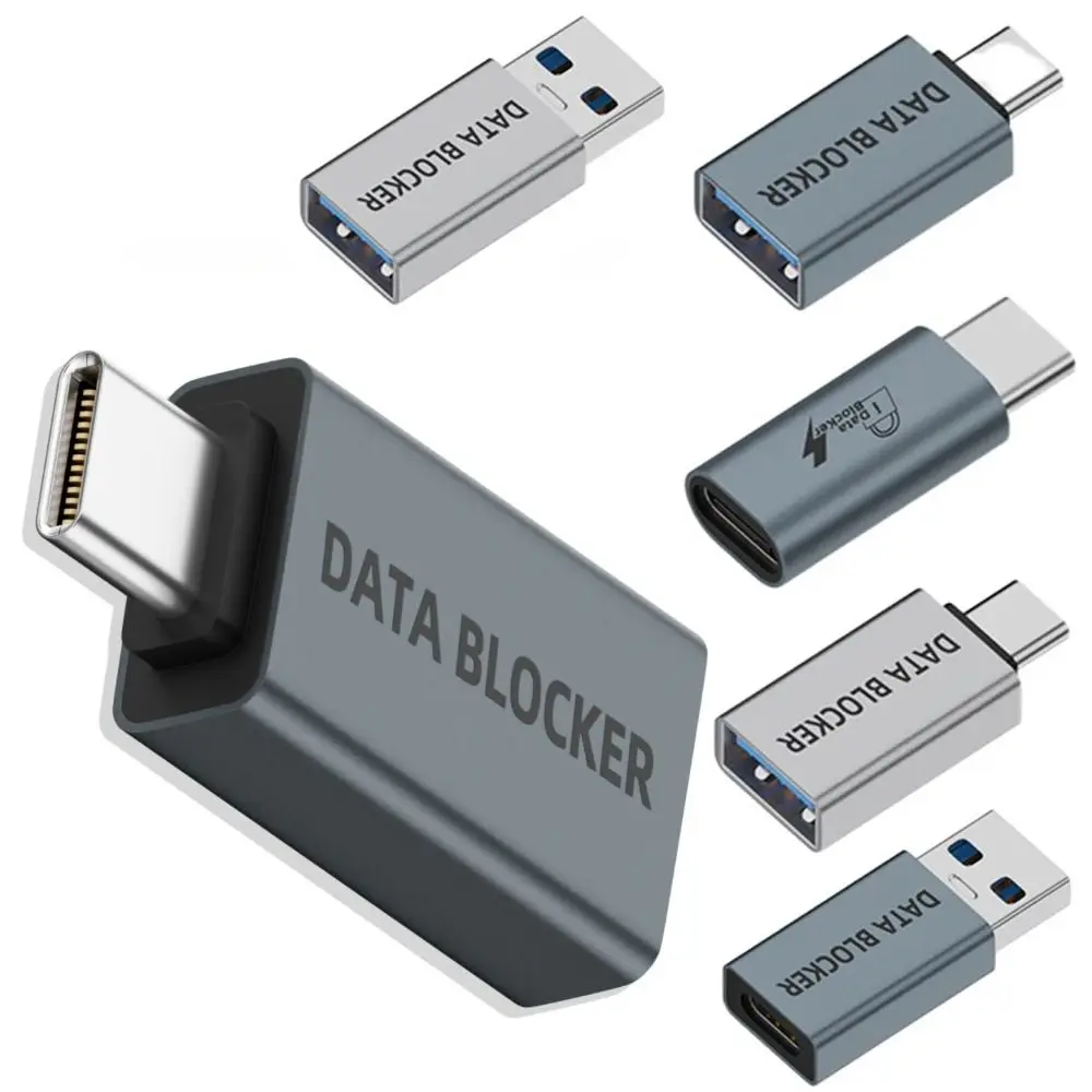 

Только для зарядки USB-блокаровщика данных Заменитель взлома Защита от сока USB Type-C Defender Безопасный алюминиевый сплав