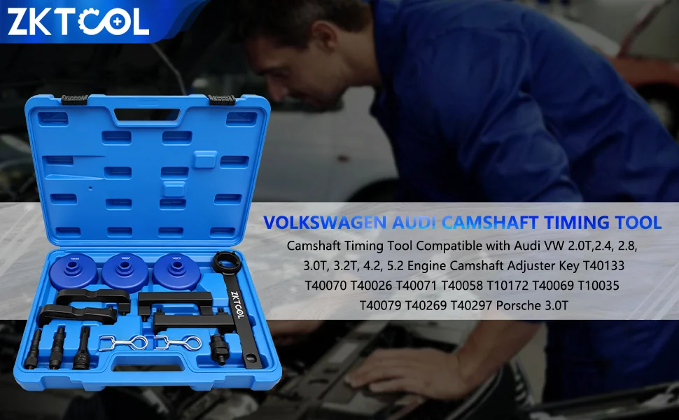 Motor Nockenwellen ausrichtung Verriegelung Timing Tool Set ist kompatibel mit Audi Volkswagen Motor Porsche 3,0 t Motor, t40070 ea837 – Detail 1