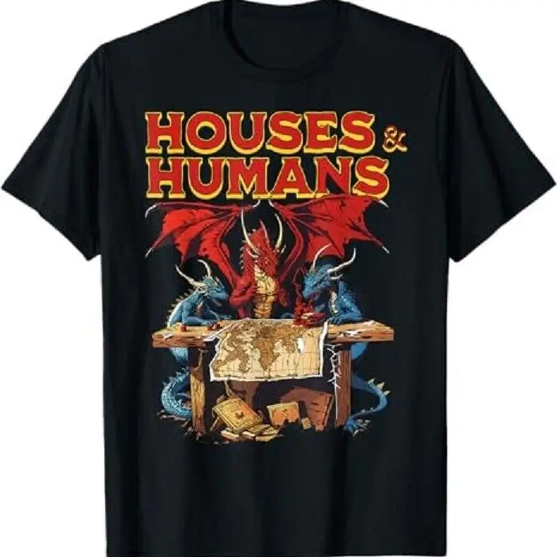 

Houses and Humans Vintage Retro 90s Funny Gamer Gaming T Shirt