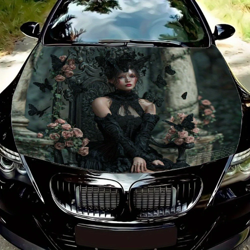 

The Girl In The Palace Premium Self-Adhesive Vinyl Hood Decal Sticker - Durable Weather-Resistant Car & Truck Accessories For Ve