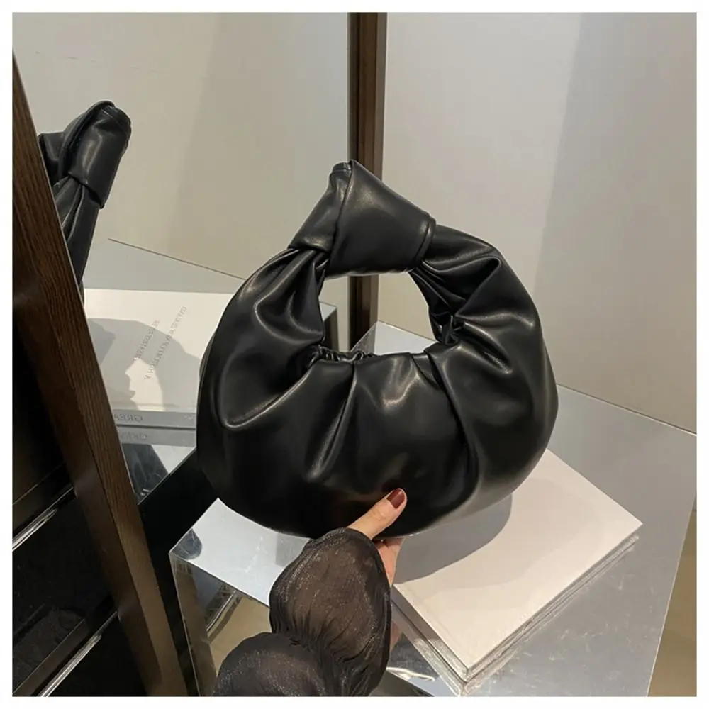 

Женские сумки на плечо из искусственной кожи большой емкости для девочек, однотонные легкие сумки, модные сумки подмышки, пышные сумки-тоут